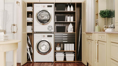 installer le sèche-linge au-dessus de la machine à laver